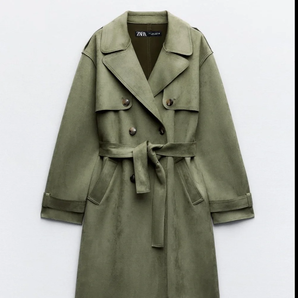 🆕 2024 ZARA FAUX SUEDE TOPCOAT - Picture 7 of 9